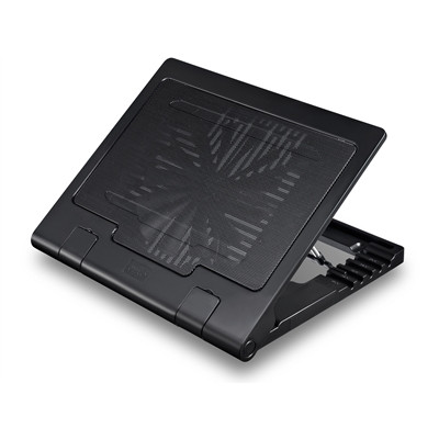 Подставка для ноутбука DEEPCOOL N7, 1 fan-200mm blue LED,2x USB,5 angles,black - фото 1 - id-p3533425