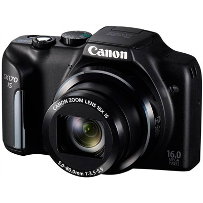 Цифровой Фотоаппарат CANON PowerShot SX170 IS Black - фото 1 - id-p3534611