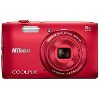 Цифровой Фотоаппарат NIKON Coolpix S3600 Red