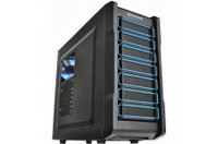 Thermaltake Chaser A21 CA-1A3-00M1WN-00 Middle Tower ATX, 1-cooler Blue LED, USB3.0x1, USB2.0x1, HD Audiox1, Black
