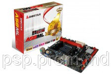 Biostar A58ML, Socket FM2/FM2+, AMD A55, Dual 2xDDR3-2600, APU AMD graphics, 1x PCI-Ex16, 1x PCI-Ex1, 4xSATA2, RAID, ALC662 6-ch HDA, LAN, 100W, mATX - фото 1 - id-p3554237