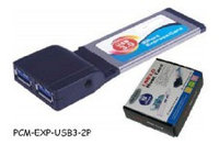 Bestek EXP-USB3.0-NEC USB-3.0 Host Controller Card, 2-port, PCMCIA Express Card (34mm)