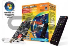 COMPRO VideoMate E600F Analog TV/FM/Capture card, CX23885, w/PowerUp, Stereo, w/Hardware MPEG-2, PIP/POP, TimeShift, PCI-Ex, w/Remote Control - фото 1 - id-p3554514