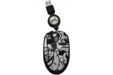 Cirkuit Planet Mini CPL-MM1201 CKP Abstract, Optical, 1000dpi, Scroll, Retractable Cable, USB