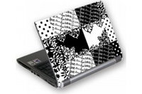 NotebookSkin G-Cube GSBW-15Q B&W QuiltStyle