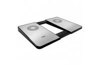 Spire SP302AP-S PacificBreeze-II Notebook Cooling pad, Aluminum, 2-port USB 2.0 HUB, 2Fan80x80x15mm/1500RPM, USB, Silver