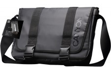 Canyon CNL-MBNB09 Laptop Bag, Messenger, 15.6", Size:38*4*28 cm, Polyvinyl Chloride, Black - фото 1 - id-p3554867