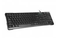 A4Tech KR-750 Comfort, RoundEdge Keycaps, PS/2, Black (US+RU+RO)