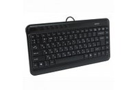 A4Tech KLS-5 Compact -Multimedia X-Slim, 7-Hot Keys, USB, Black (US+Russian+Romanian)