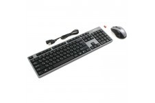 A4tech Kit 8100F Keyboard (GD-300) XFAR Wireless Ultra Range - 15m, 2.4GHz & G9-500F Wireless Mouse, 2000dpi, Black&Grey - фото 1 - id-p3554719