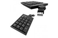 Hantol HKP01 Numeric Keypad, 19buttons, Retractable Cable, USB (Black)