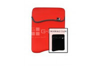 G-Cube GNR-115RB Neoprene ReversibleColor Laptop Sleev Bag, 15-16.4", Size: 40*10*31 cm, (Red/Black)