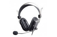 A4Tech HS-60 (20-20kHz, 105dB/ 30-16kHz, 58dB, 32mm Neodymium drivers, ChangeableEarmuffs) w/microphone