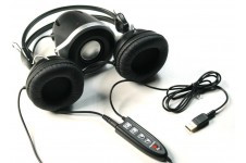 A4Tech HSB-100U (20-20kHz, 105dB/ 30-16kHz, 58dB), 2in1 Headseet & 2.1-Speakers, Foldaway Design, w/microphone, USB - фото 1 - id-p3555123