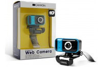 Canyon CNR-WCAM920HD, 2.0Mpixel, 1600x1200, Microphone, FaceTracking Function, 360 degree pivot, True HD video, Silver/Blue