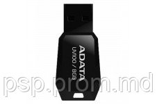 8Gb USB2.0 Flash Drive ADATA, DashDrive UV100, black (Read-18MB/s, Write-5MB/s), Slimmer&Smaller - фото 1 - id-p3555210