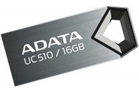 16Gb USB2.0 Flash Drive ADATA, DashDrive UC510, titanium (Read-18MB/s, Write-5MB/s), Featherlight Durability