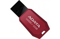 32Gb USB2.0 Flash Drive ADATA, DashDrive UV100, red (Read-18MB/s, Write-5MB/s), Slimmer&Smaller