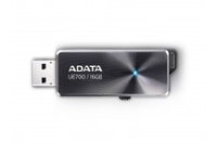 16Gb USB3.0 Flash Drive ADATA, DashDrive Elite UE700, black (Read-155MB/s, Write-25MB/s), Retractable USB