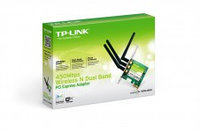 TP-Link TL-WDN4800, Wireless LAN, DualBand, 450Mbps/2.4GHz+450Mbps/5GHz, Atheros, PCI-Ex, 3xDatachable Antenna