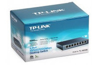 TP-LINK "TL-SG108", Switch 8-port 10/100/1000Mbps, steel case