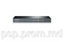 TP-Link TL-SG1016, Switch 16-port 10/100/1000Mbit, 19" - фото 1 - id-p3555432
