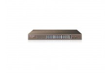 TP-Link TL-SL2428, SmartSwitch 24-port 10/100Mbps, 4-port 10/100/1000Mbps, 2xSFP expansion slots - фото 1 - id-p3555434