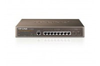 TP-Link TL-SG3210, ManagedSwitch 8-ports 10/100/1000Mbit, 2 Gigabit SFP slots, Port/Tag/MAC/Protocol-based VLAN, GVRP, STP/RSTP/MSTP, Port Isolation