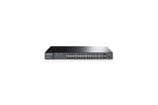 TP-Link TL-SL3428, ManagedSwitch 24+4G Gigabit-Uplink, 24-ports 10/100Mbit, 2-ports 10/100/1000Mbit, 2 SFP expansion slots supporting MiniGBIC modules - фото 1 - id-p3555438