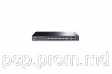 TP-Link TL-SL5428E, FullManagedSwitch 24+4G Gigabit-Uplink, 24-ports 10/100Mbit, 2-ports 10/100/1000Mbit, 2 combo SFP slots, Supports Port/Tag-based/v - фото 1 - id-p3555439