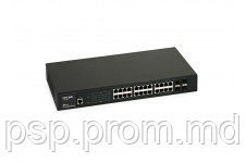TP-Link TL-SL3452, ManagedSwitch 48+4G Gigabit-Uplink, 48-ports 10/100Mbps, 2-ports 10/100/1000Mbps, 2 SFP expansion slots supporting MiniGBIC module - фото 1 - id-p3555441