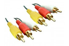 CCRCA01 Audio Cable 3*RCA Plug -> 3*RCA Plug, 24k gold-plated connectors, 1.5m - фото 1 - id-p3555499