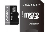 16Gb microSDHC ADATA UHS-I, Class10, w/SD adapter
