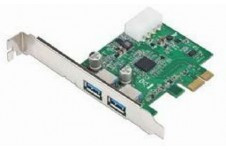 Bestek EPE-USB3.0-NEC USB-3.0 Host Controller Card, 4.8Gbps, Nec Chipset, 2 Port, PCI-Ex1 - фото 1 - id-p3555526