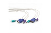 CC-KVMA-1 Cable for Console CPU switch (CAS-241/441), HD15+MD6+MD6+AUDIO-3.5mm (M/F), 1,8m