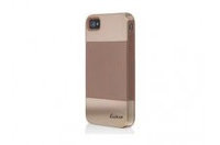 LUXA2 Cygnus LHA0033 ComboCase for iPhone4, PC+Silicon, Neutral Brown