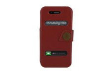 LUXA2 Lille LHA0048-A Case for iPhone4/4S, PU, Red - фото 1 - id-p3555543