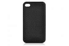 LUXA2 LHA0024 CarbonLeather Case for iPhone4, CarbonFiber + LeatherPaint, Black - фото 1 - id-p3555547