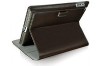 LUXA2 Metis LHA0035-A LeatherStand Case for iPad2, Leather, Brown