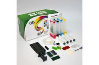 CISS ColorWay EP-T40W BK/C/M/Y, Epson TX550W/TX600/T40W (w/Ink, w/Cartridge+Chip)