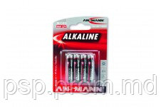 Battery Ansmann AAA, (LR03), 1.5V Alcaline (5015553) 4 pack - фото 1 - id-p3555879