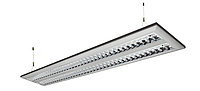 Подвесной светильник 2х с алюминиевым отражателем