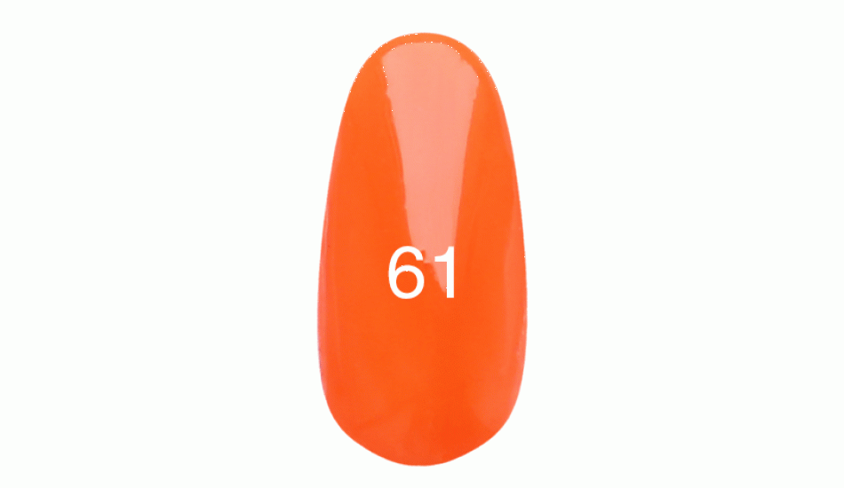 Гель лак № 61(оранжевый, эмаль) 12 мл. - фото 1 - id-p3500059