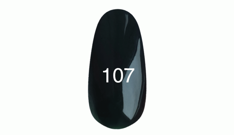 Гель лак № 107 (черно-зеленый) 12 мл. - фото 1 - id-p3500081