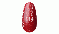 Гель лак № 114 (красный с плотным блеском) 12 мл.