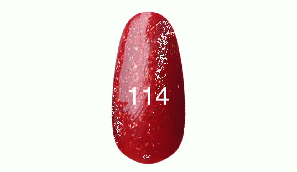 Гель лак № 114 (красный с плотным блеском) 12 мл. - фото 1 - id-p3500084