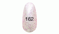 Гель лак № 162 (жемчужный с розовым перламутром и пурпурными блестками) 12 мл.