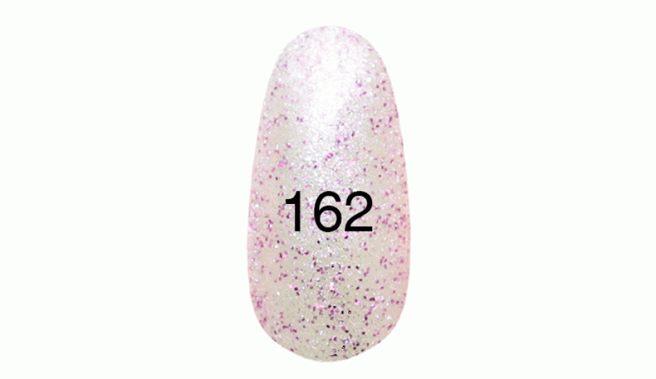 Гель лак № 162 (жемчужный с розовым перламутром и пурпурными блестками) 12 мл. - фото 1 - id-p3500108