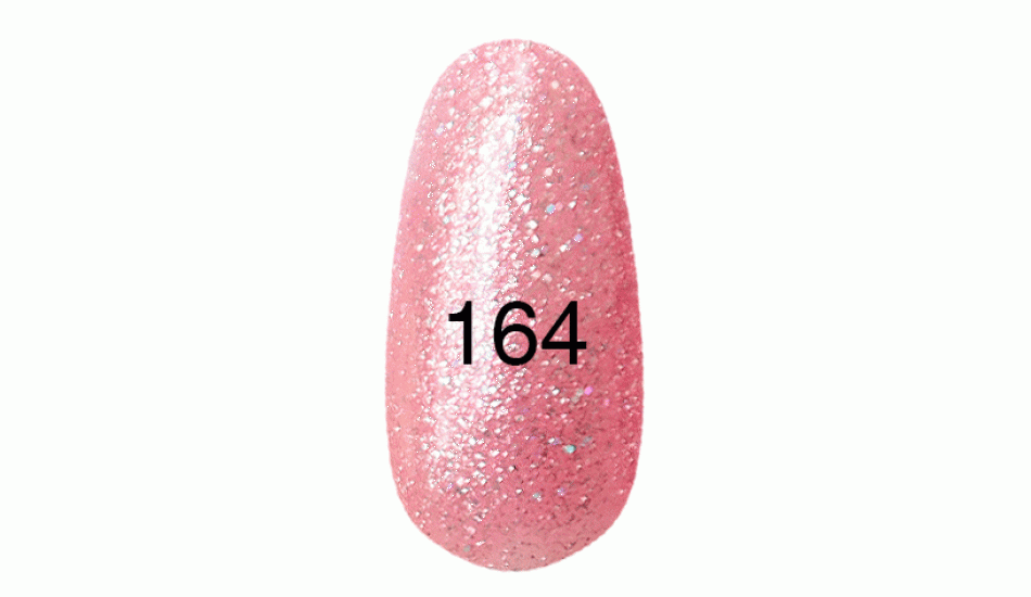 Гель лак № 164 (розовый перламутр с пурпурными блестками) 12 мл. - фото 1 - id-p3500109