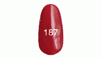 Гель лак № 187 (карминово-красный, эмаль) 12 мл.